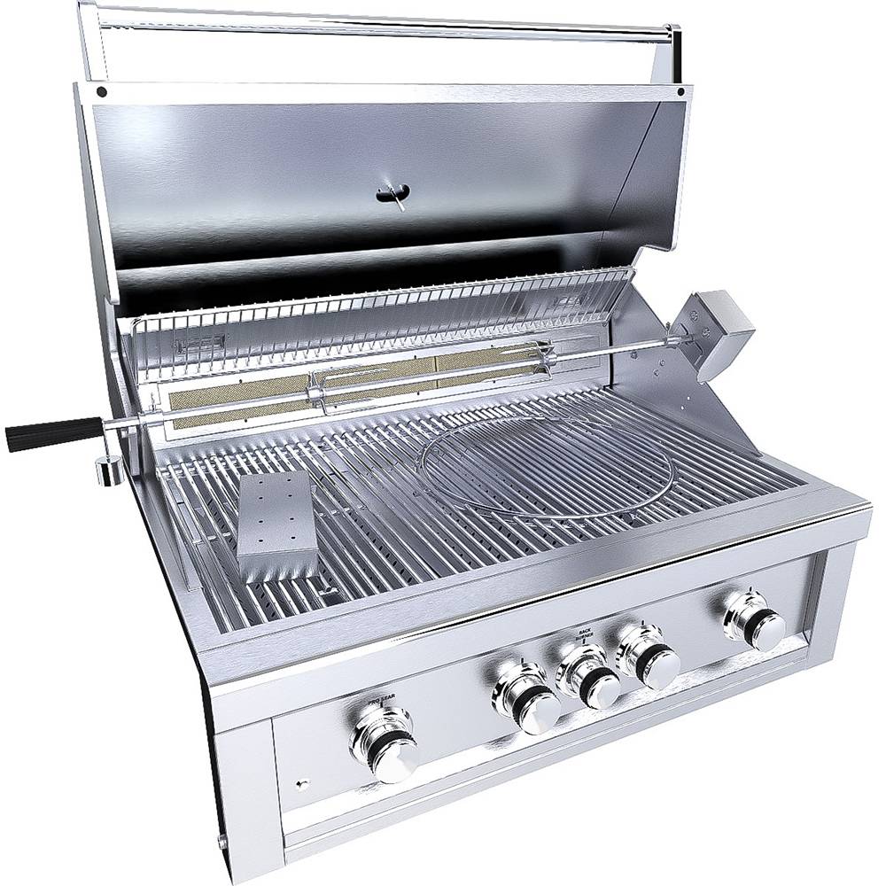 Ruby 4 Burner Pro-Sear 36″