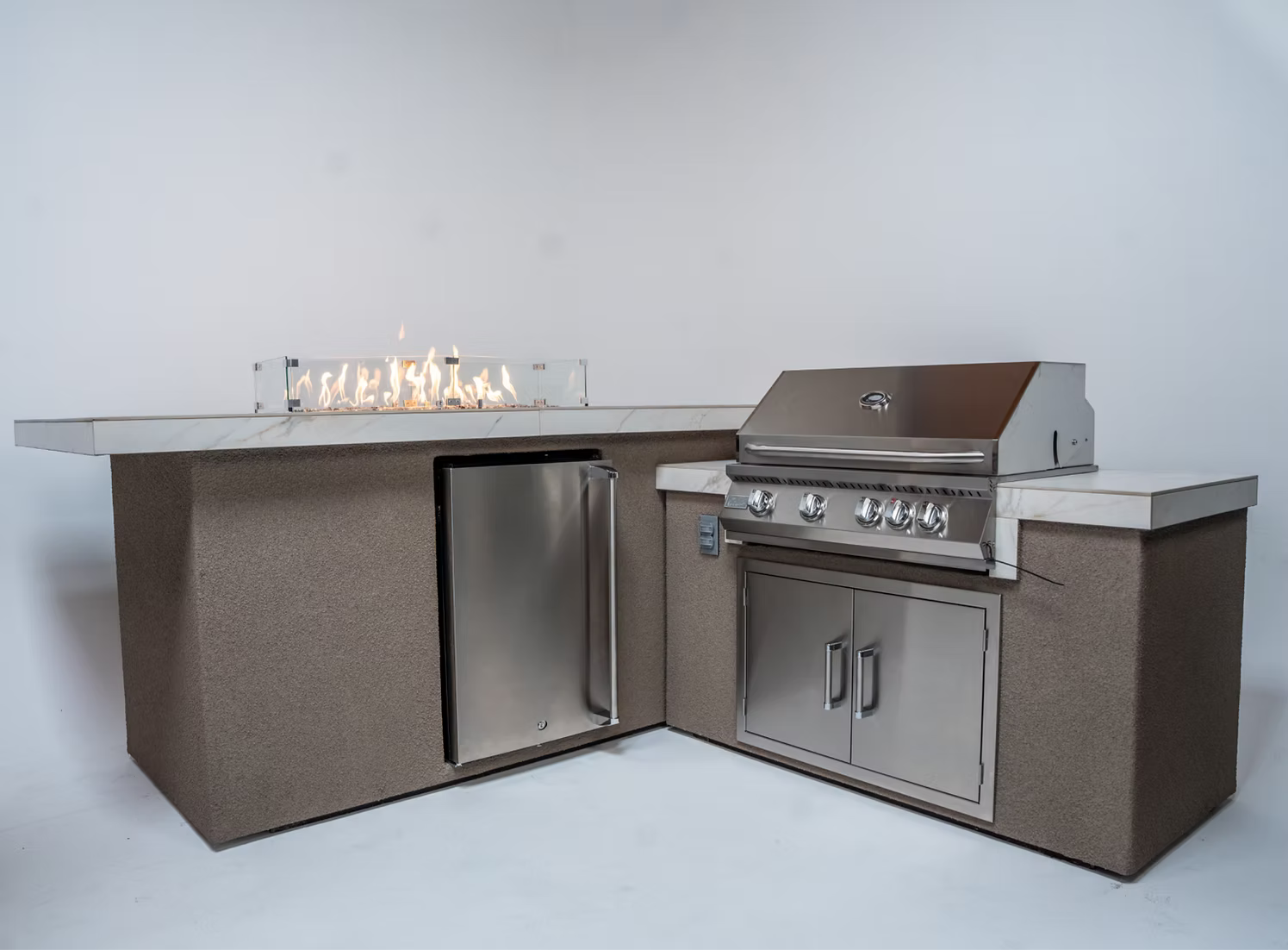 Baja with Fire Outdoor Kitchen 7'6"x9'