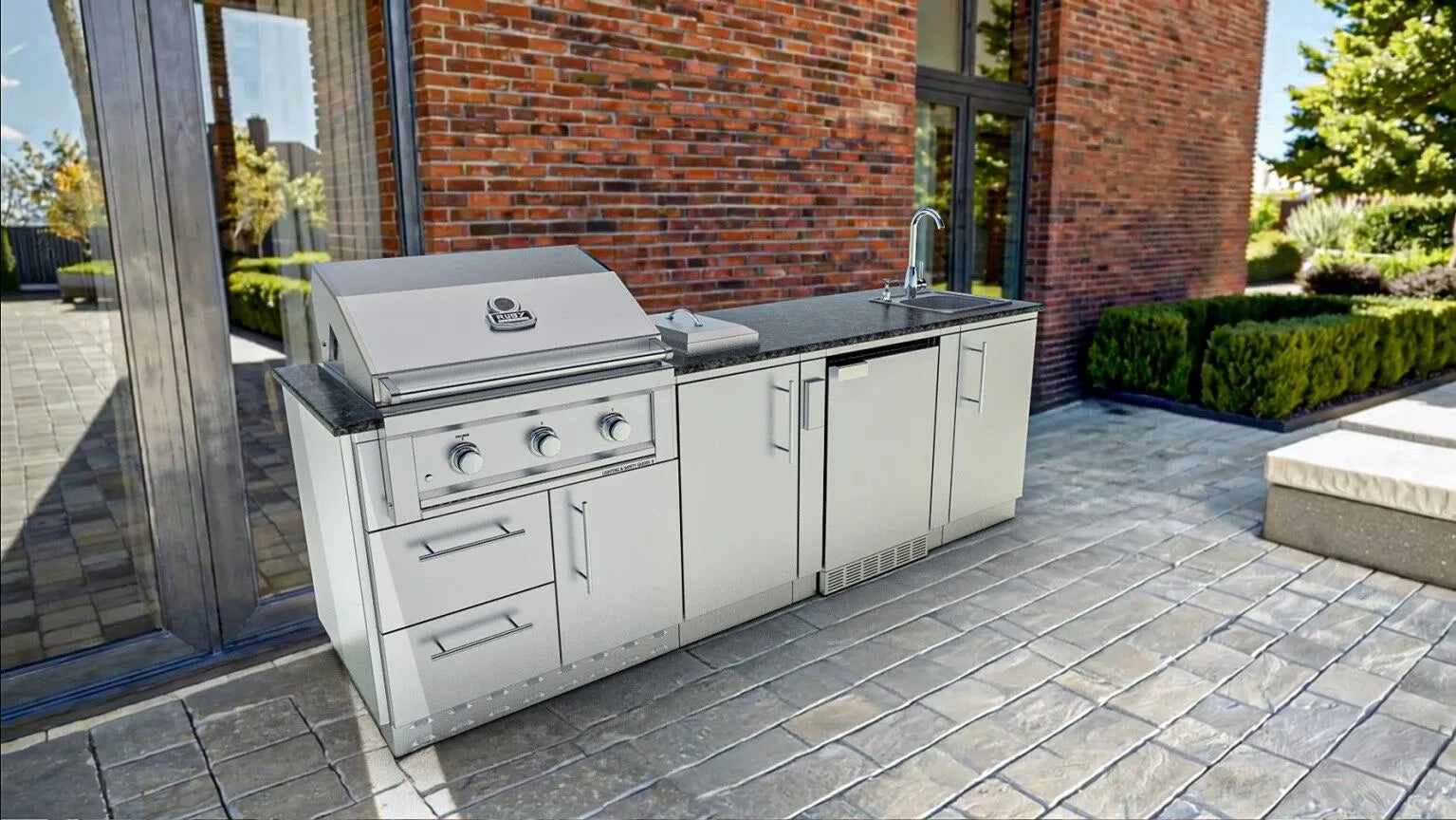 The Bayou 8'6" Cabinet Island Package