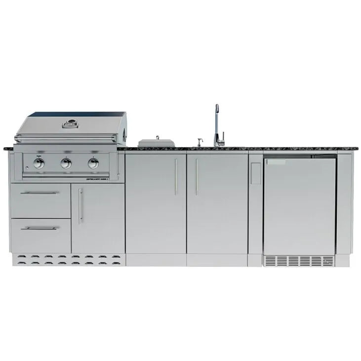 The Bayou 8'6" Cabinet Island Package