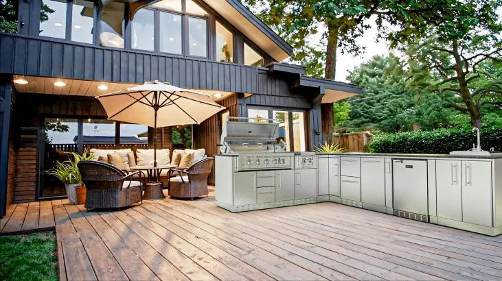 The Rancher L-Shaped Outdoor Kitchen