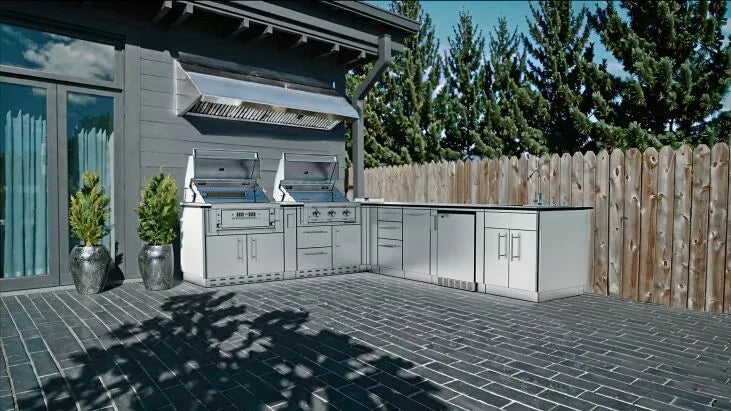 The Texas Tango 19' Outdoor Cabinet large Island Package 