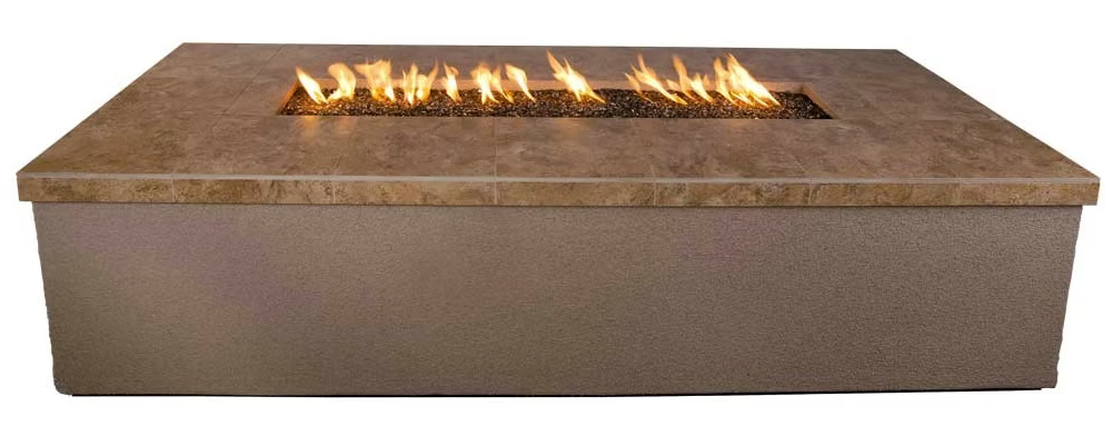 Entertainer Outdoor Fire Pit with Fire-Glass LP or NG