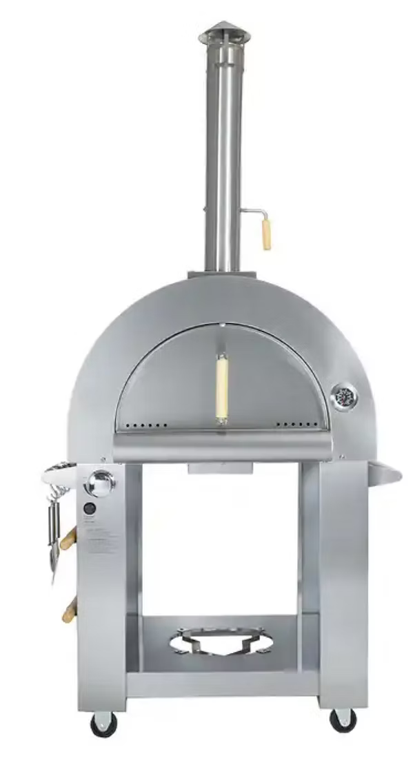 Kokomo 32" Gas or Wood Fired Stainless Steel Pizza Oven